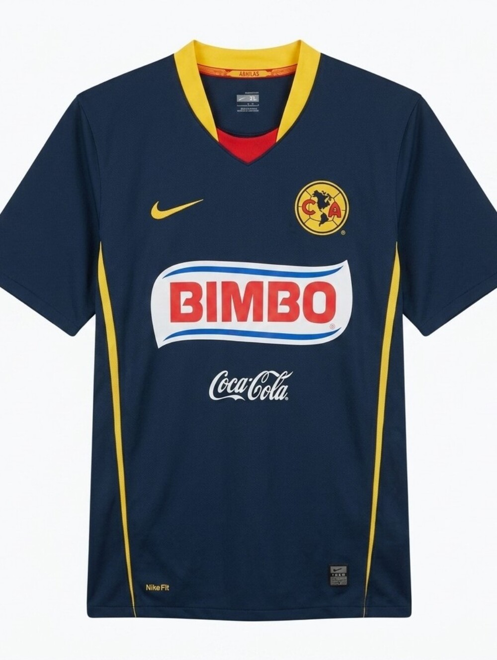 Vintage 2008 Nike Club América Jersey - Navy/Yellow - Men's Size Medium